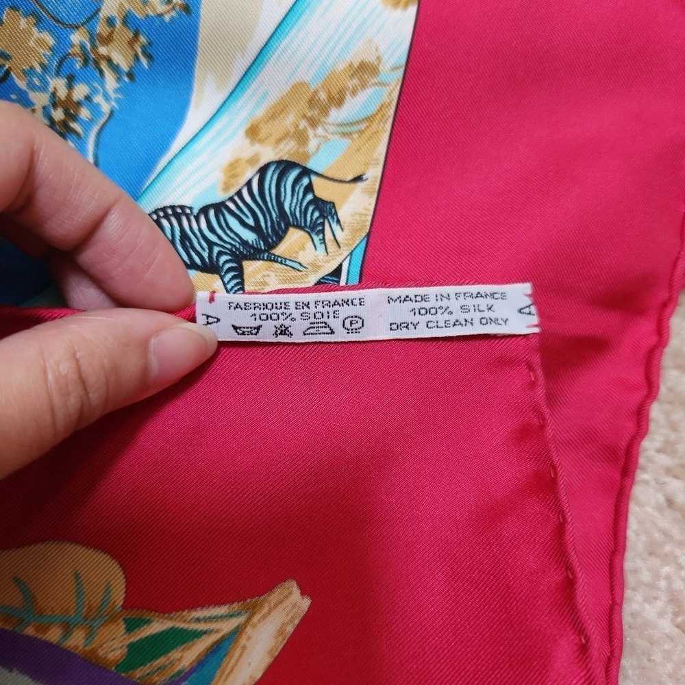 Authentic Vintage Hermes Les Tropiques Scarf - image 4