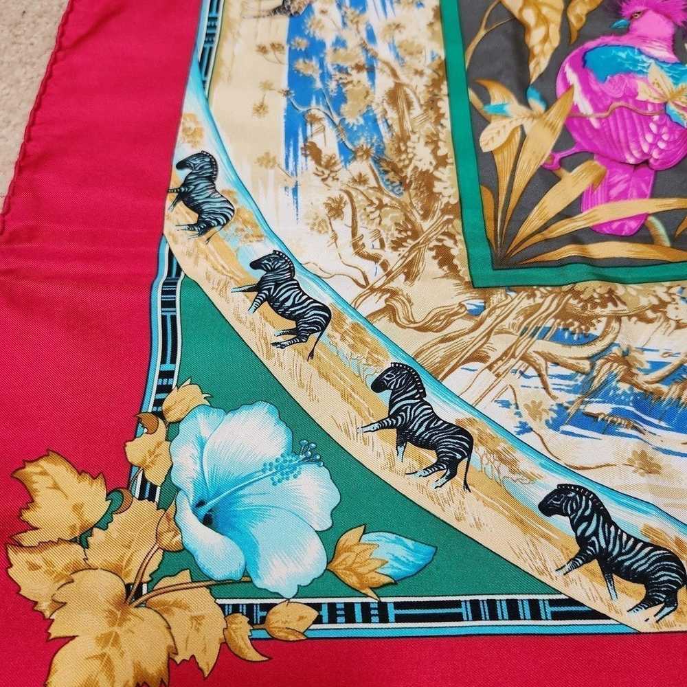 Authentic Vintage Hermes Les Tropiques Scarf - image 5