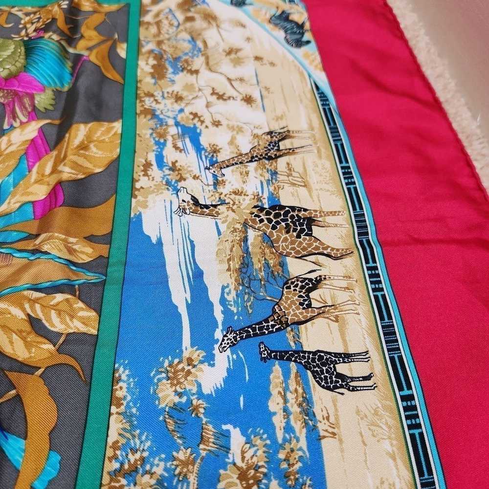 Authentic Vintage Hermes Les Tropiques Scarf - image 6