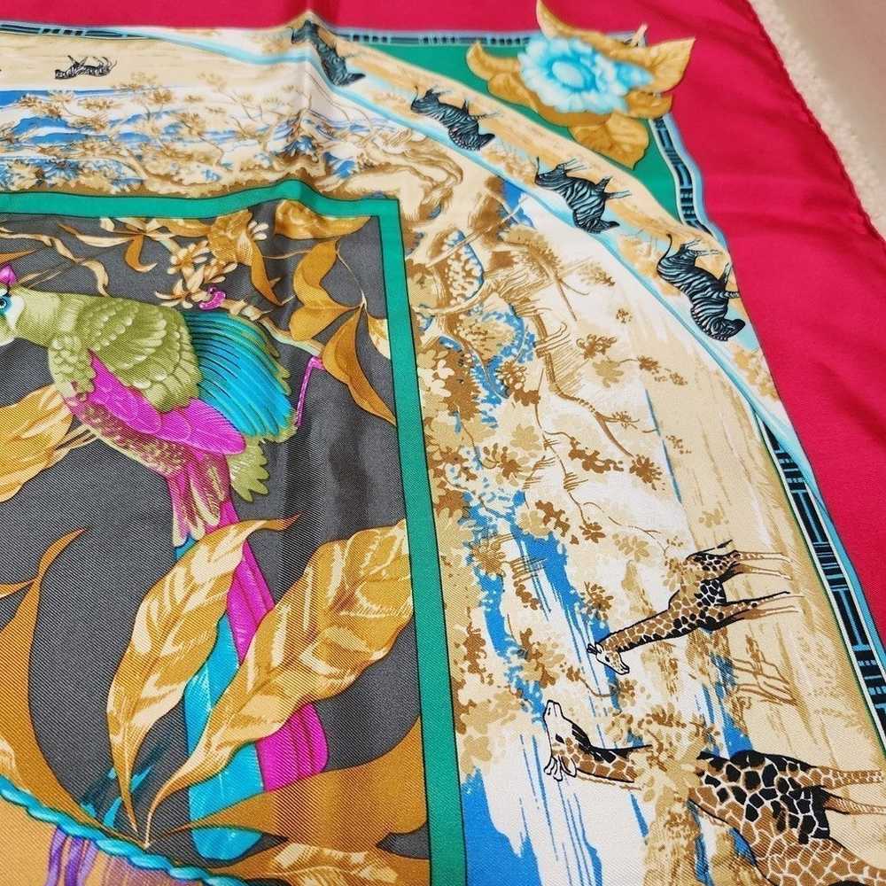 Authentic Vintage Hermes Les Tropiques Scarf - image 8