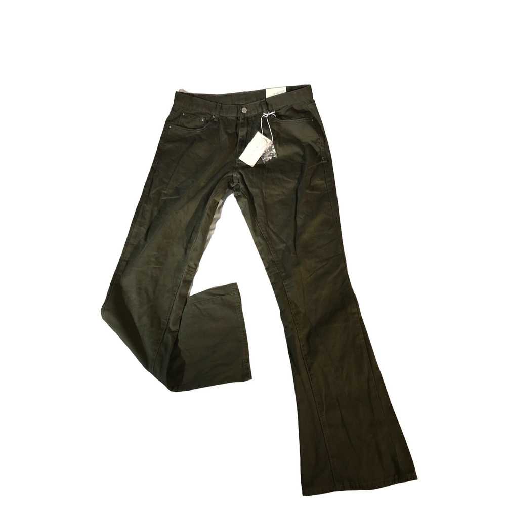 MNML MNML Mens Olive Twill Flare Denim Jeans - image 1