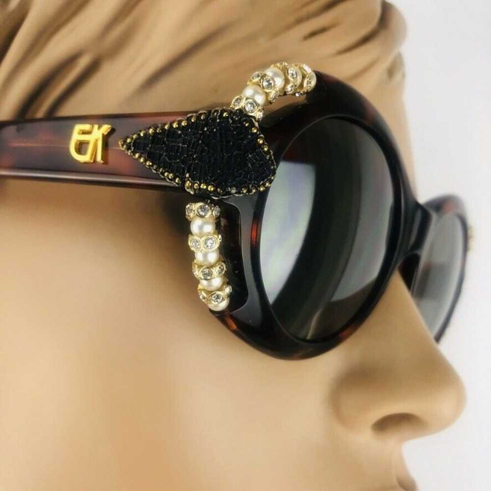 Vtg Emmanuelle Khanh Sunglasses Tortoise - image 4