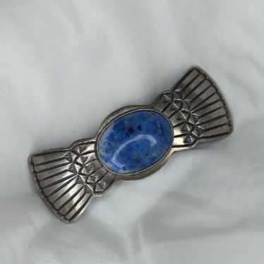 Becenti Rare Longer Native American Navajo Hand Tooled Tubule Sterling Silver Necklace
