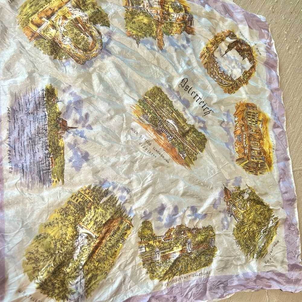 Vintage Souvenir Austria Scarf - image 9