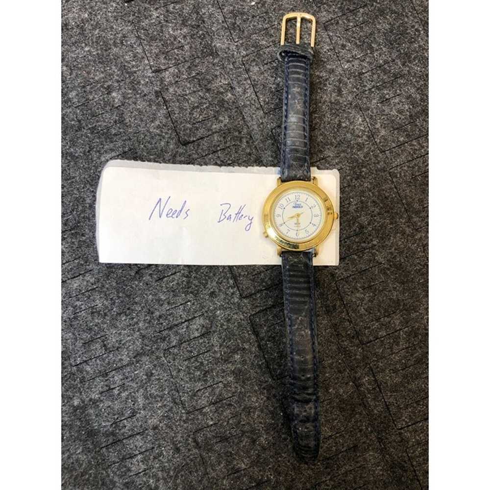 Vintage Timex Indiglo Analog Watch Gold Tone - No… - image 2