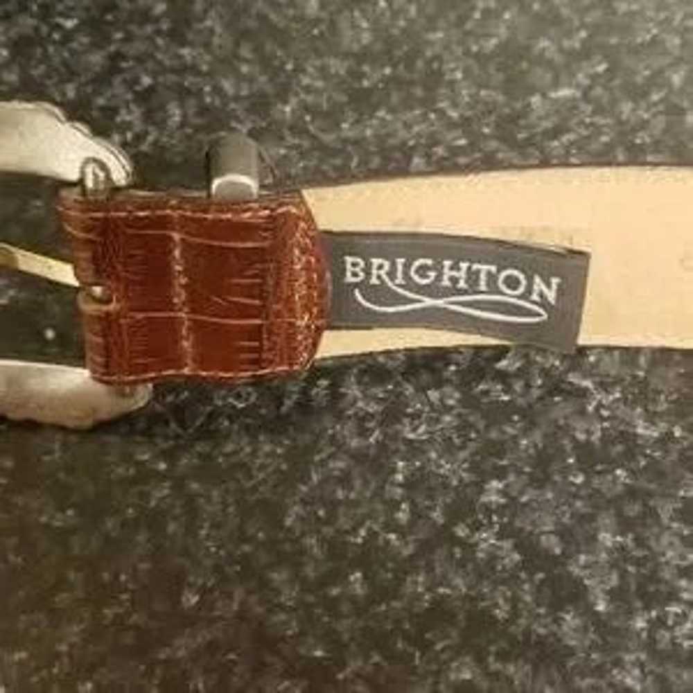 Vintage 1996 Brighton Belt Brown & Black Leather … - image 2