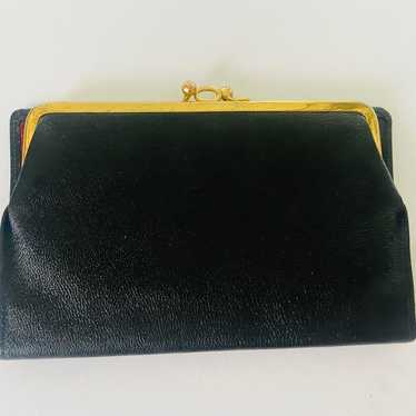 Vintage black and gold clutch - image 1