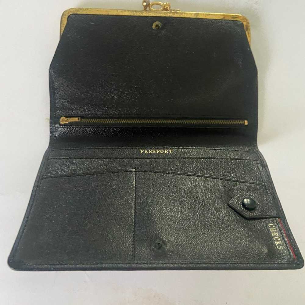 Vintage black and gold clutch - image 2