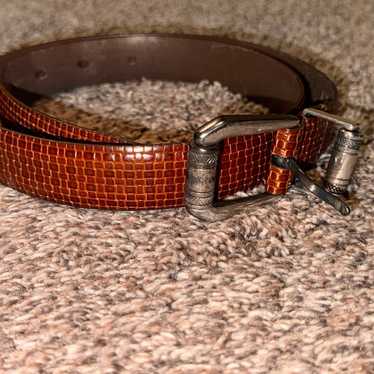 Jones New York Vintage belt with silver buckle si… - image 1