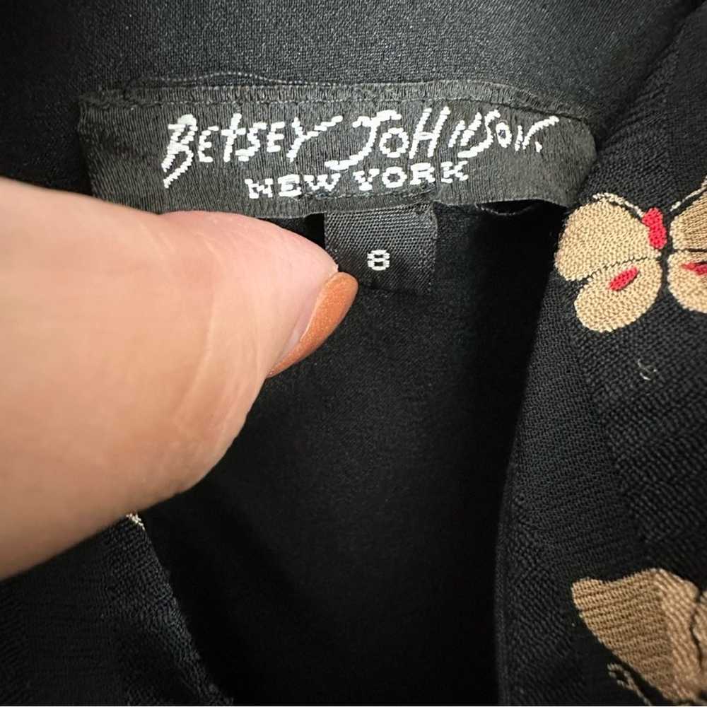 Rare Vintage 90s Betsey Johnson New York Black La… - image 3