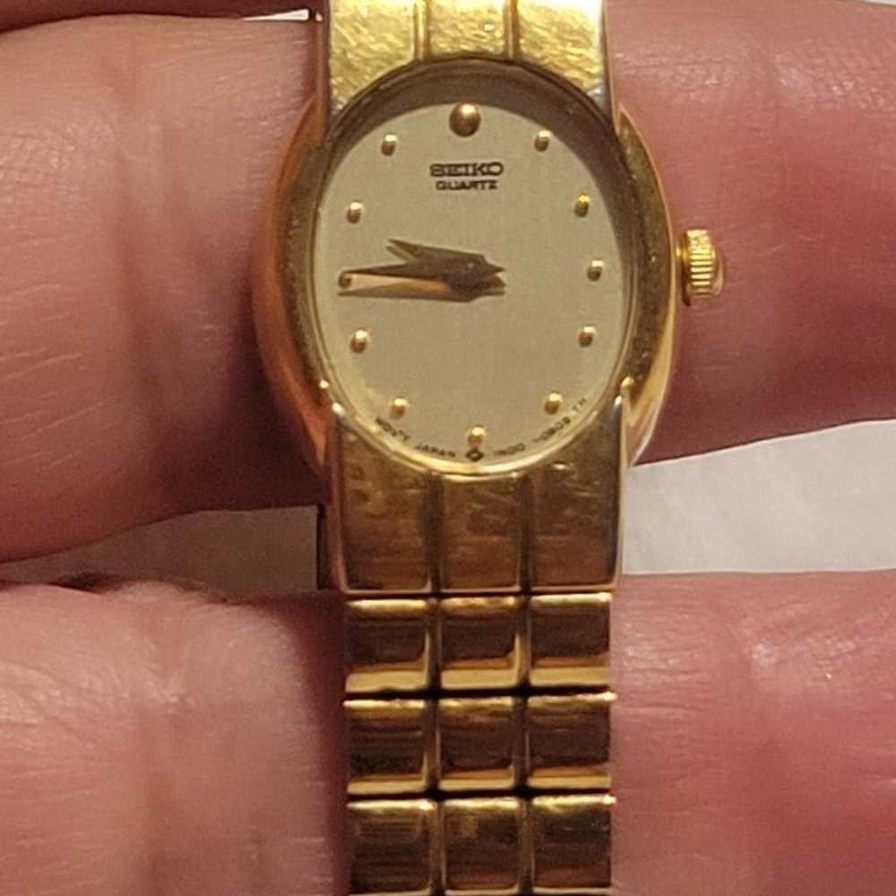 Seiko watch gold tone, women, vintage - image 2