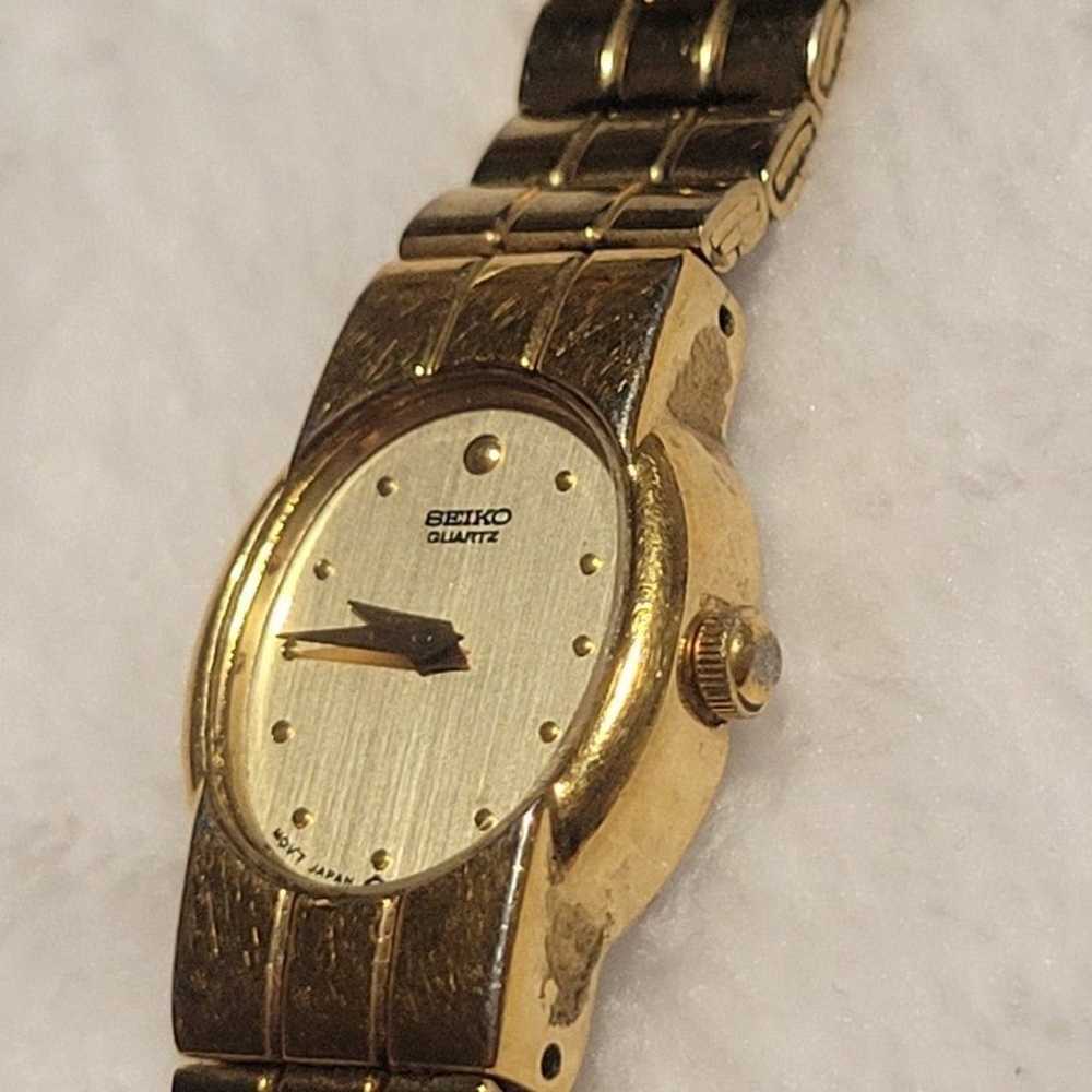 Seiko watch gold tone, women, vintage - image 3