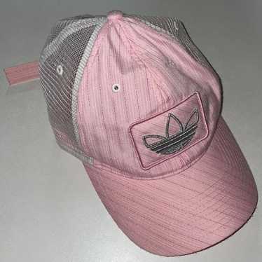 Y2K Vintage Adidas Pink Glitter Trucker Hat (0028) - image 1