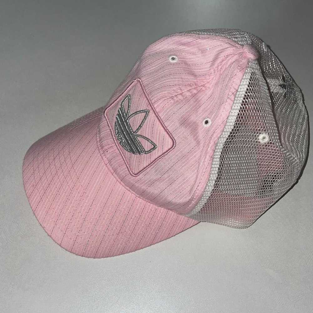 Y2K Vintage Adidas Pink Glitter Trucker Hat (0028) - image 2