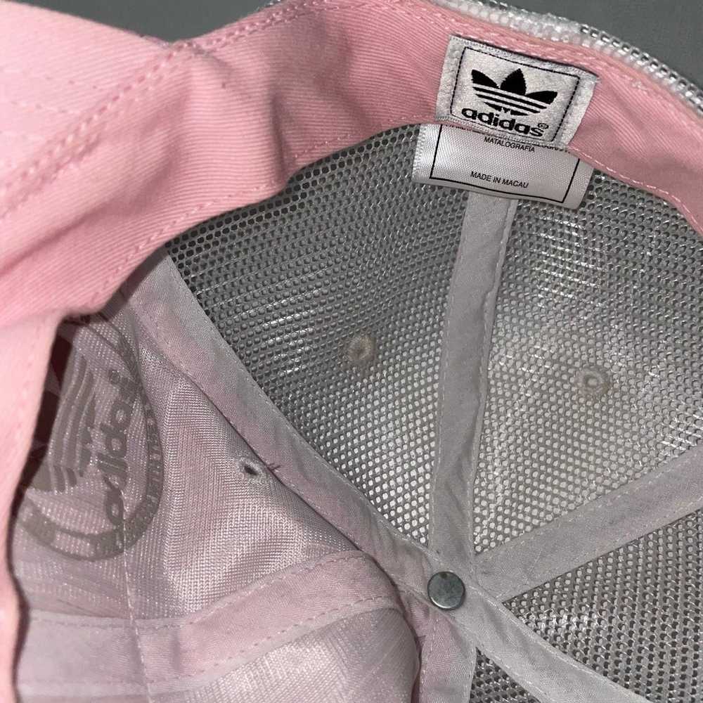 Y2K Vintage Adidas Pink Glitter Trucker Hat (0028) - image 5