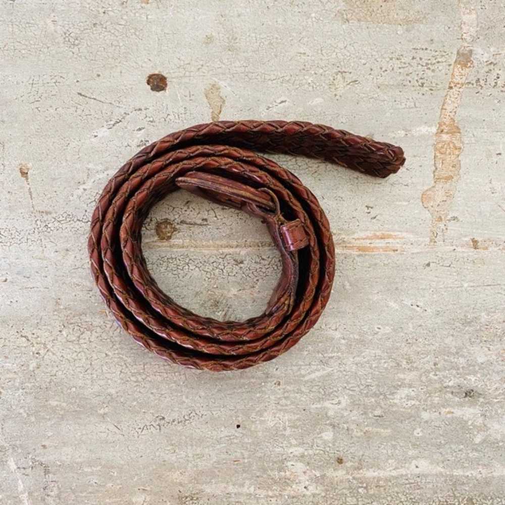 Banana Republic Vintage Brown Leather Belt - image 3