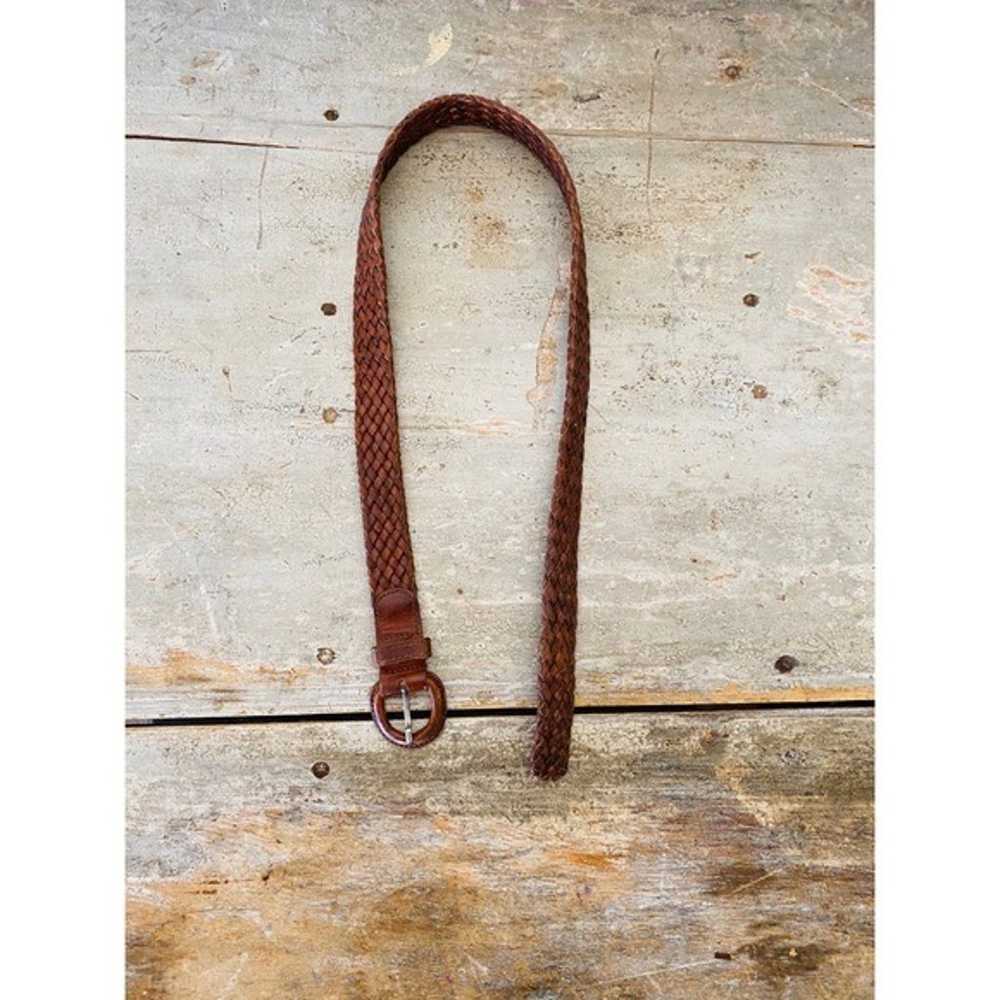 Banana Republic Vintage Brown Leather Belt - image 5