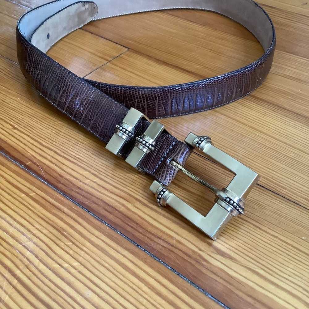 Vintage Brighton 1996 leather belt - image 3