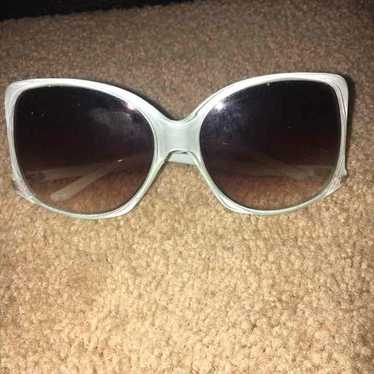 Vintage teal sunglasses - image 1