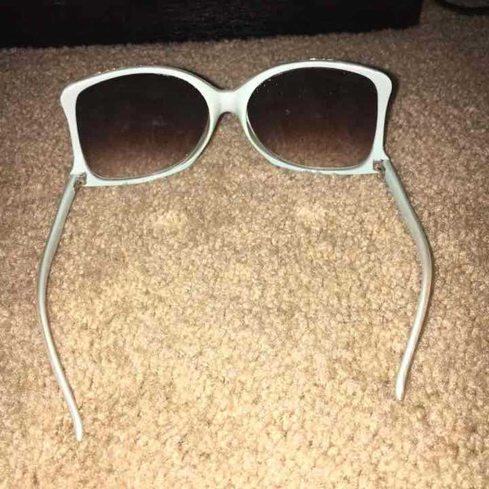 Vintage teal sunglasses - image 2