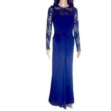 David Meister Gown with Lace Sleeves - image 1