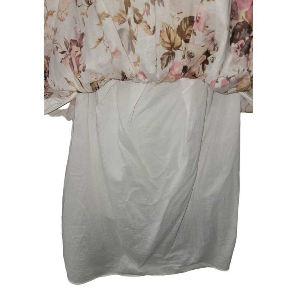 Zimmerman Fab Eden Dress Cream Floral size 0 Stra… - image 10