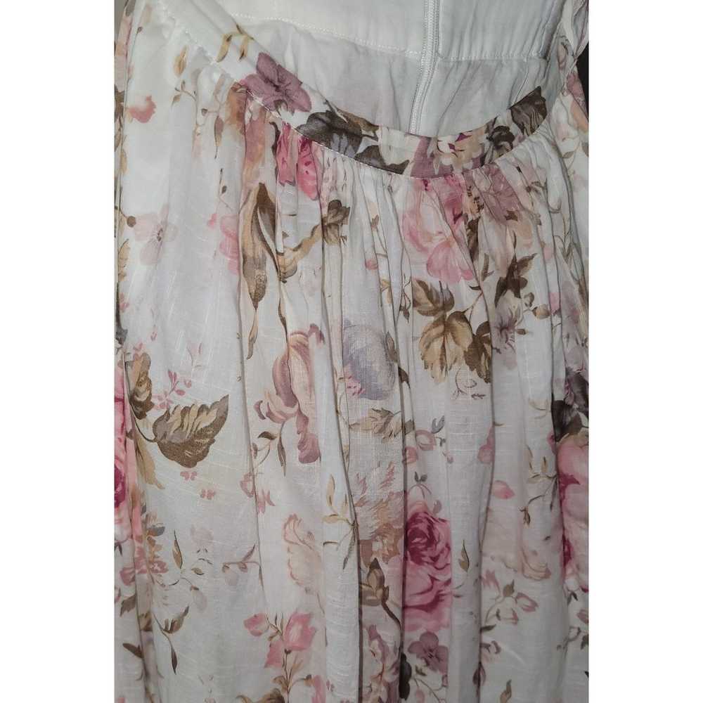 Zimmerman Fab Eden Dress Cream Floral size 0 Stra… - image 11