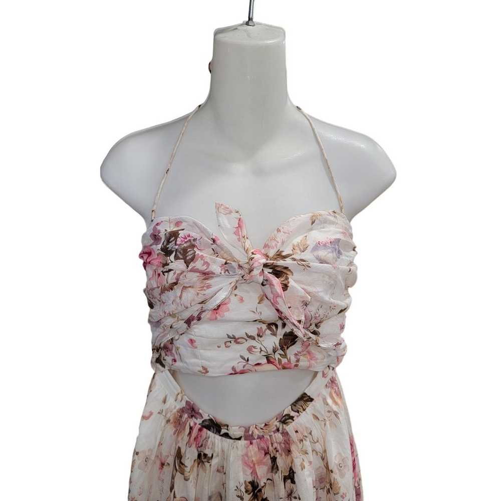 Zimmerman Fab Eden Dress Cream Floral size 0 Stra… - image 8