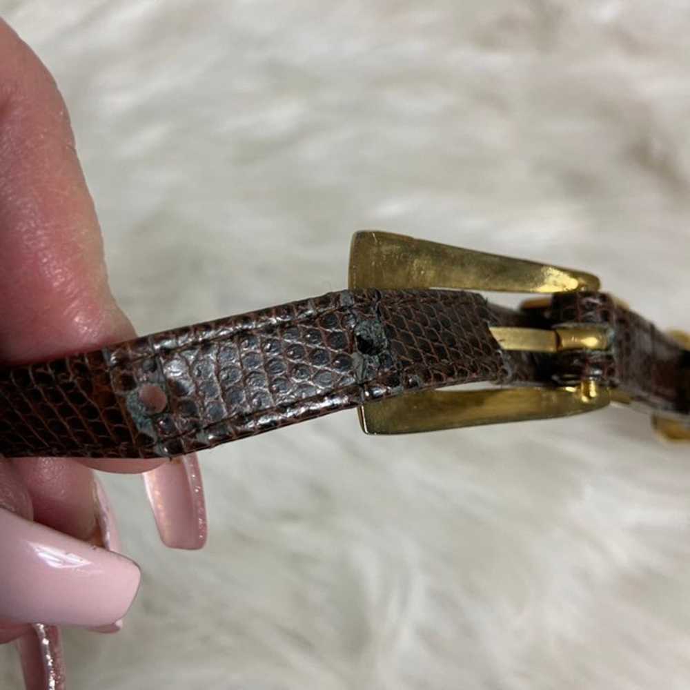 Vintage womens leather belt - image 7