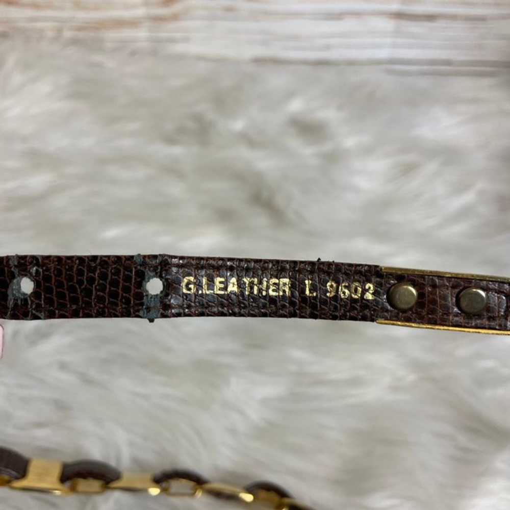 Vintage womens leather belt - image 8