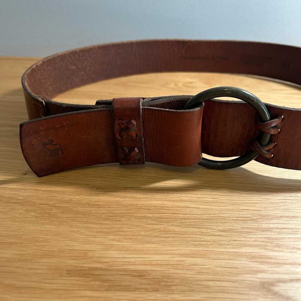 Vintage Abercrombie & Fitch Leather Belt - image 2