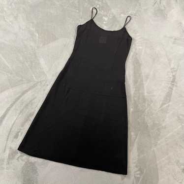 Chanel Coco Mark Camisole Dress Black 38