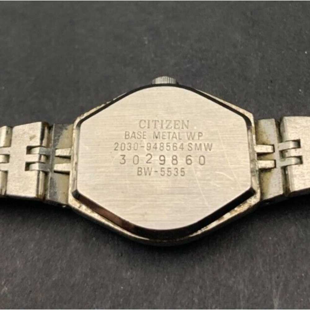 Vintage Citizen Analog Watch Silver Tone - Untest… - image 6