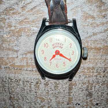 Mickey Mouse Watch Ingersoll VINTAGE-marked US Ti… - image 1