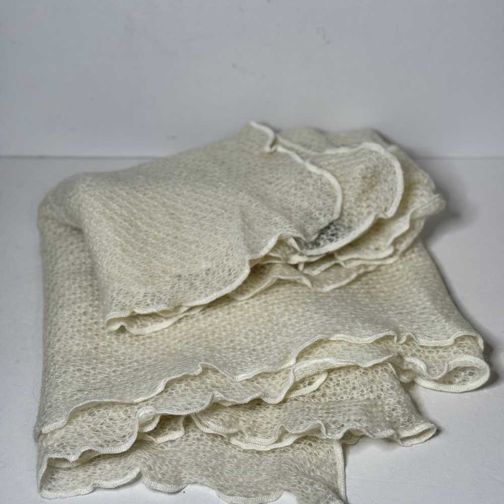 Lauren Ralph Lauren Scarf OS Ivory Vintage - image 1