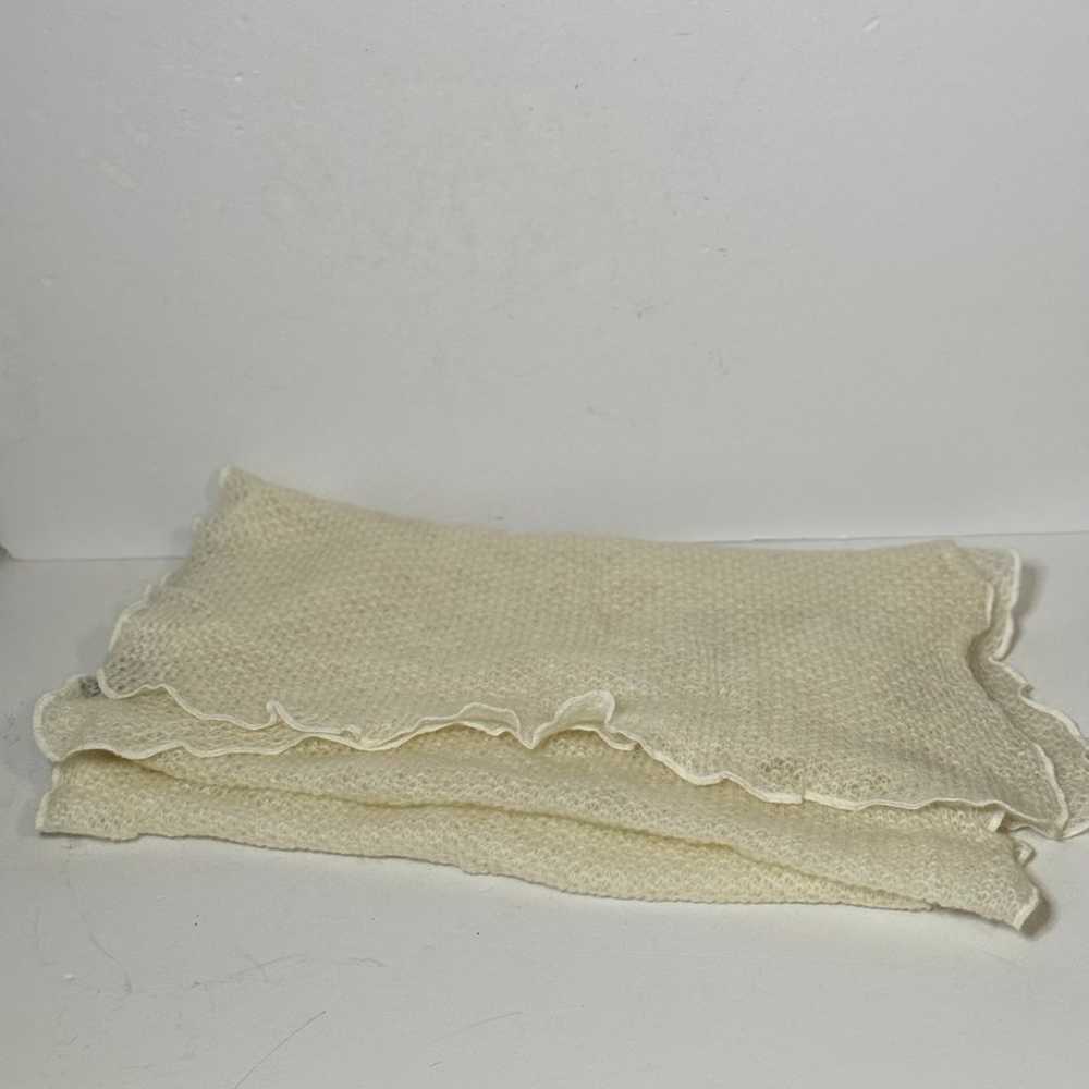 Lauren Ralph Lauren Scarf OS Ivory Vintage - image 5