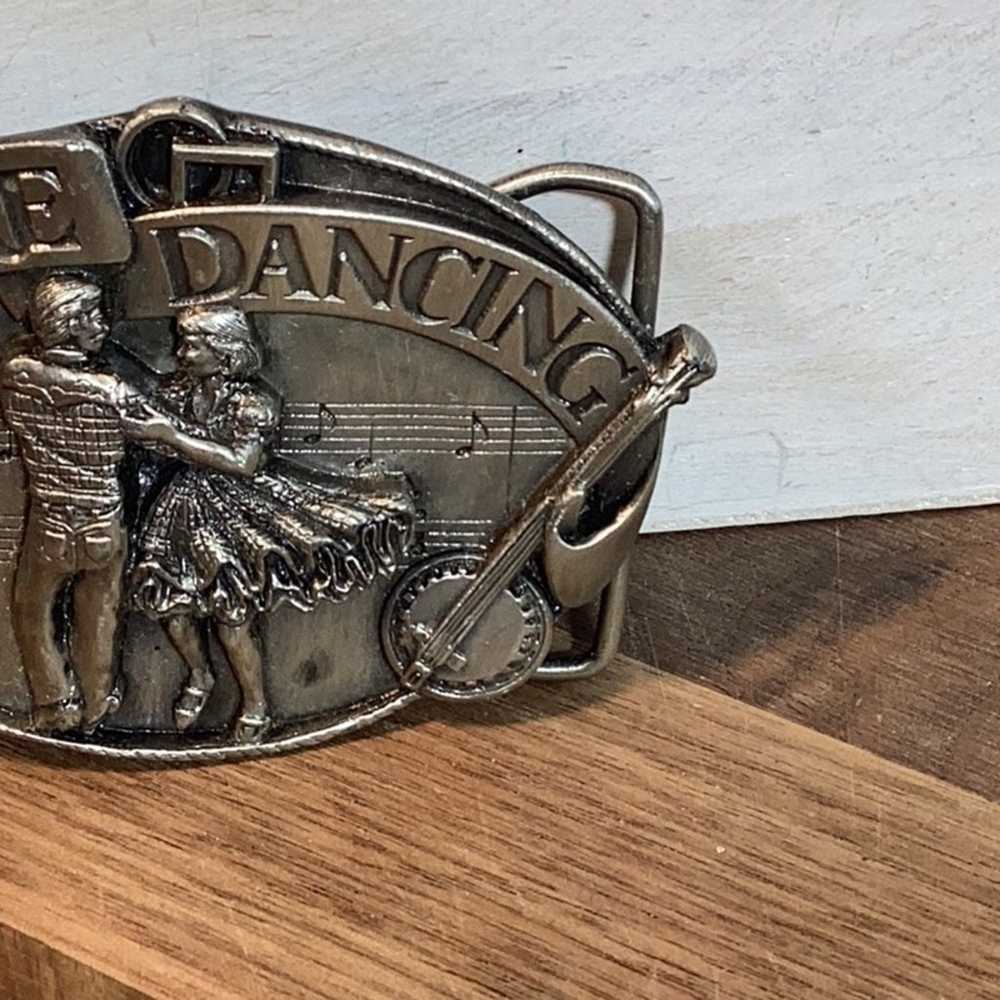 Vintage Country Western Square Dancing Belt Buckle - image 3