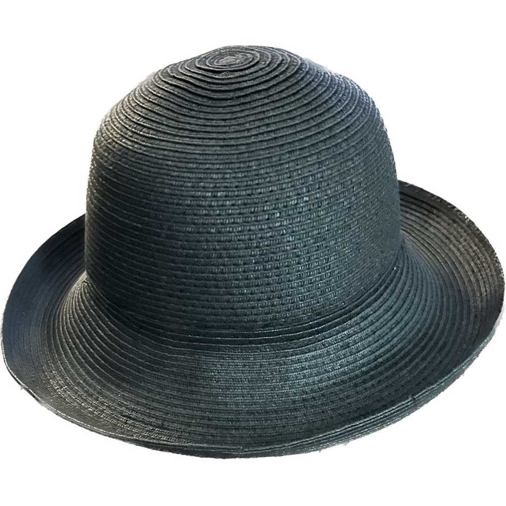 San Diego Hat Co Fedora Women’s Black Straw Curve… - image 2