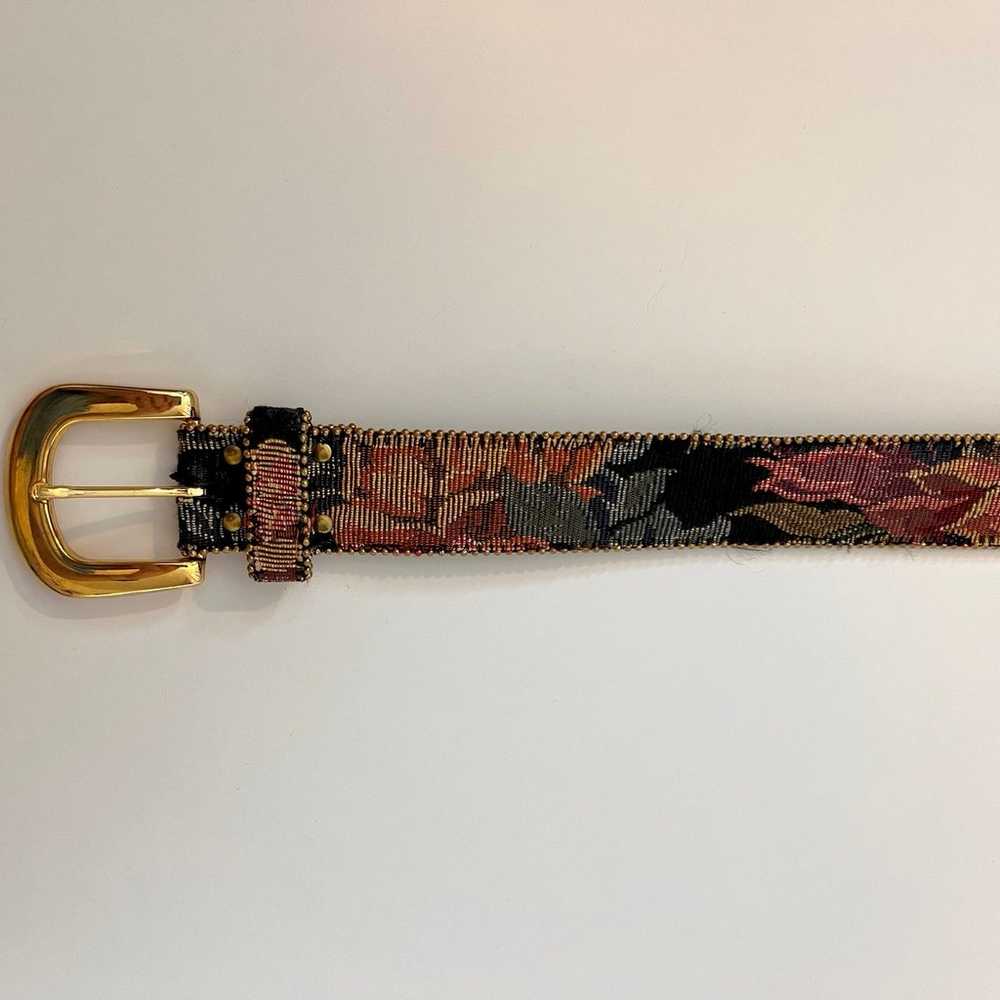 VTG Tapestry Floral Belt L - image 2