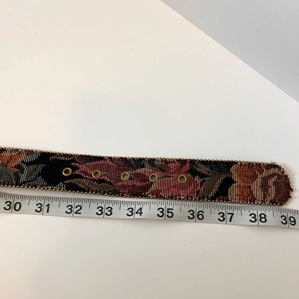 VTG Tapestry Floral Belt L - image 3