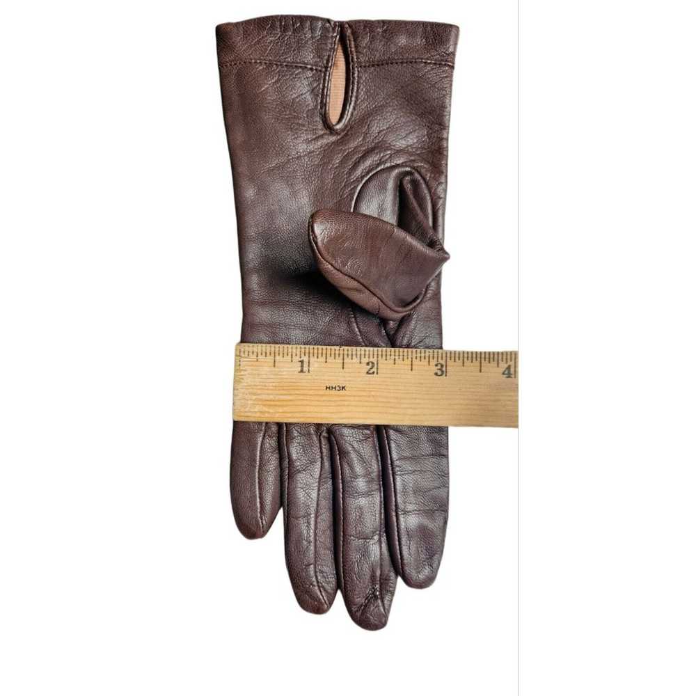 Vintage Fownes Women's Gloves Brown Genuine Leath… - image 8