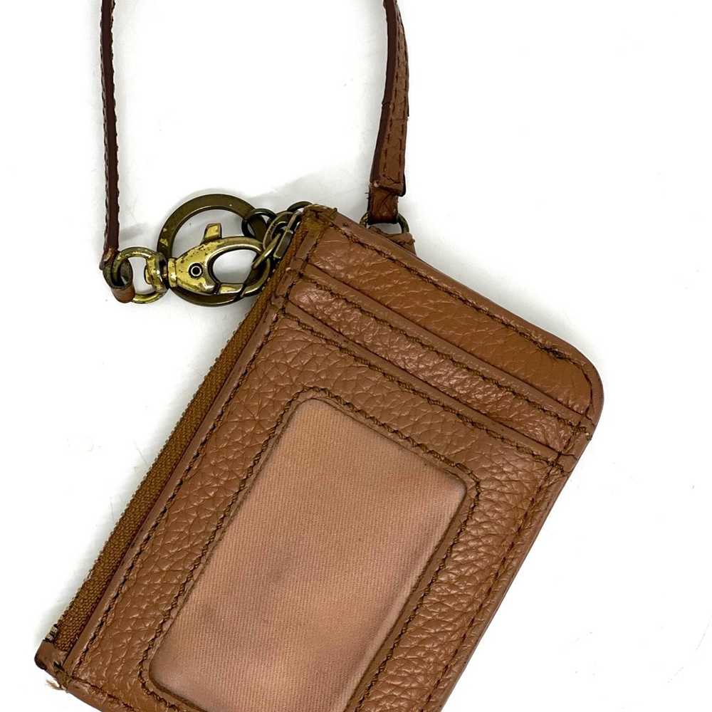 FOSSIL~VINTAGE~Brown Leather Mini Clutch Bag - image 4