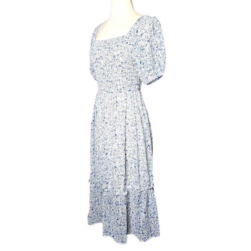 Jessica Simpson Ditsy Floral Midi Dress in Blue S… - image 4