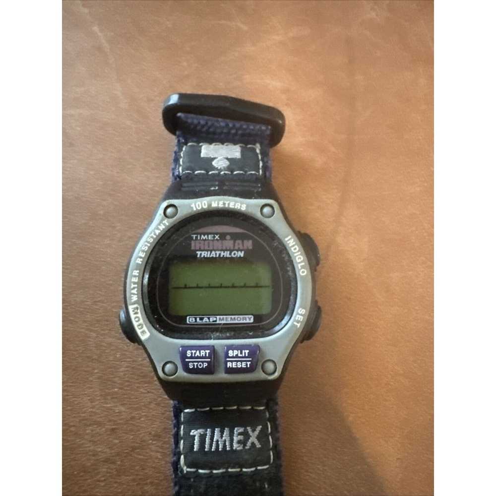 Vintage Timex Digital Quartz Watch Ironman 100m A… - image 3