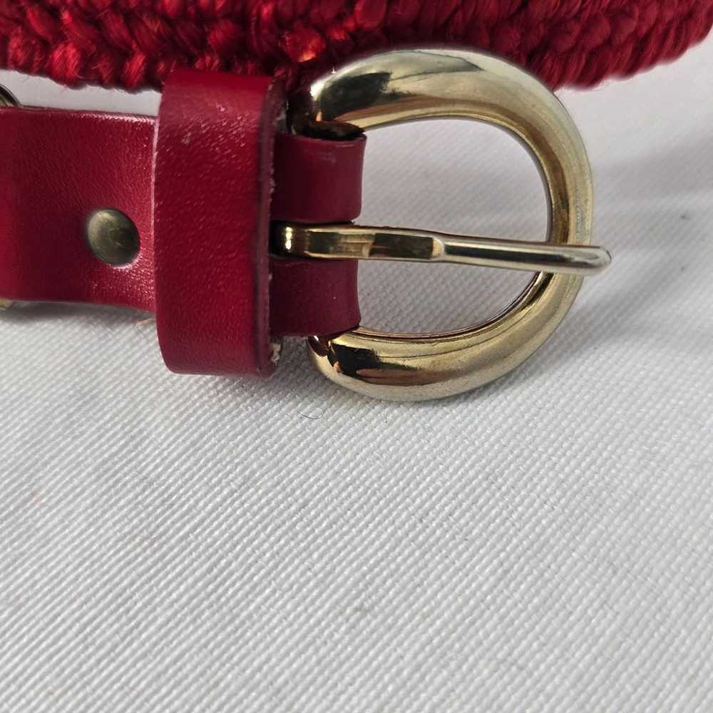 Vintage Ronci 80s Dress Belt Woman One Size Red S… - image 2