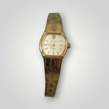 Vintage Ladies ELGIN Diamond Quartz Watch Two-Ton… - image 1