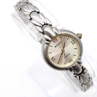 Vintage Relic Watch Womens Silver Tone Stainless S