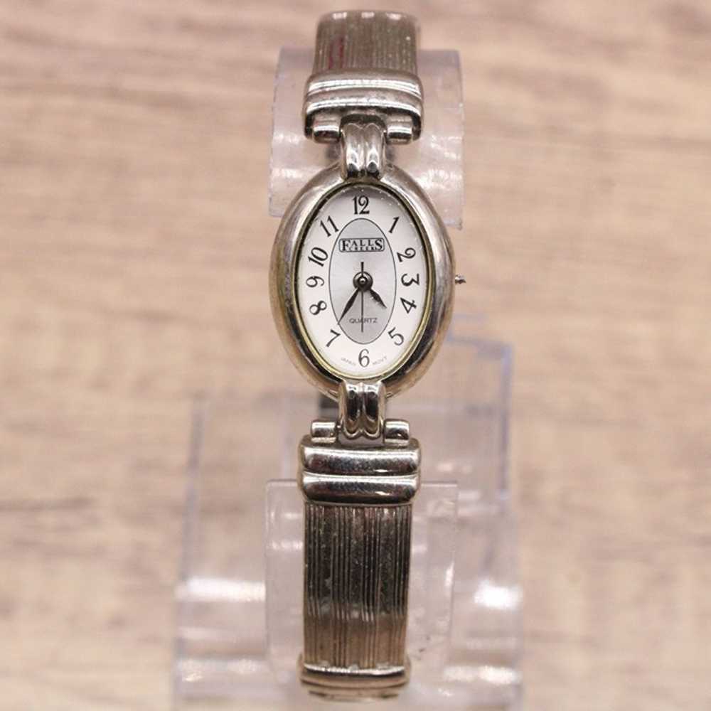 Vintage Falls Creek Watch Womens Silver Tone Stai… - image 2