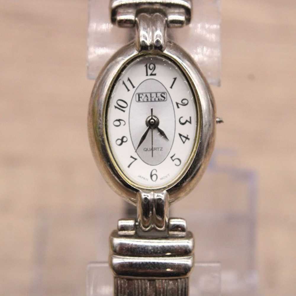 Vintage Falls Creek Watch Womens Silver Tone Stai… - image 3