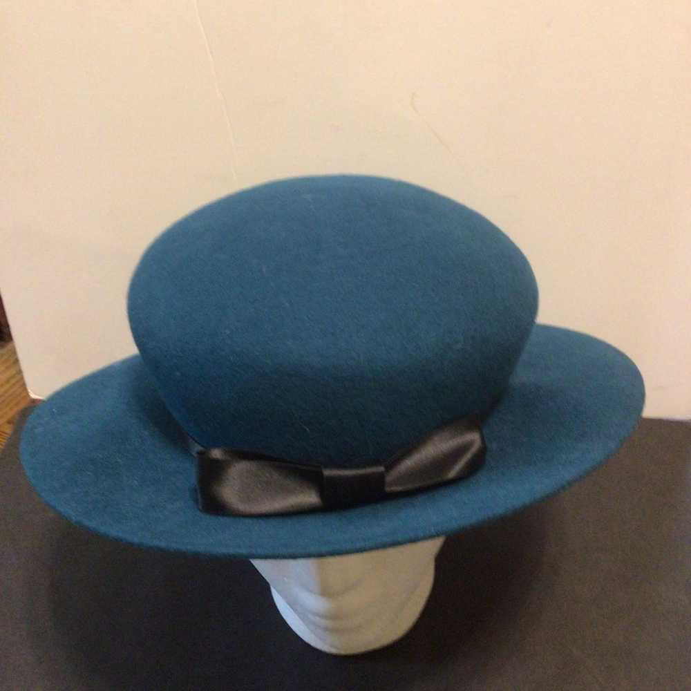 Vintage 100% wool ornate Hat - image 2